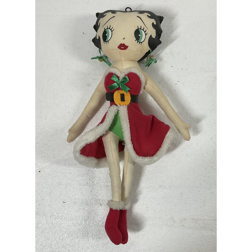 Vintage 1999 Betty Boop Kellytoy Christmas Santa Betty Plush Doll 17 Inches Tall
